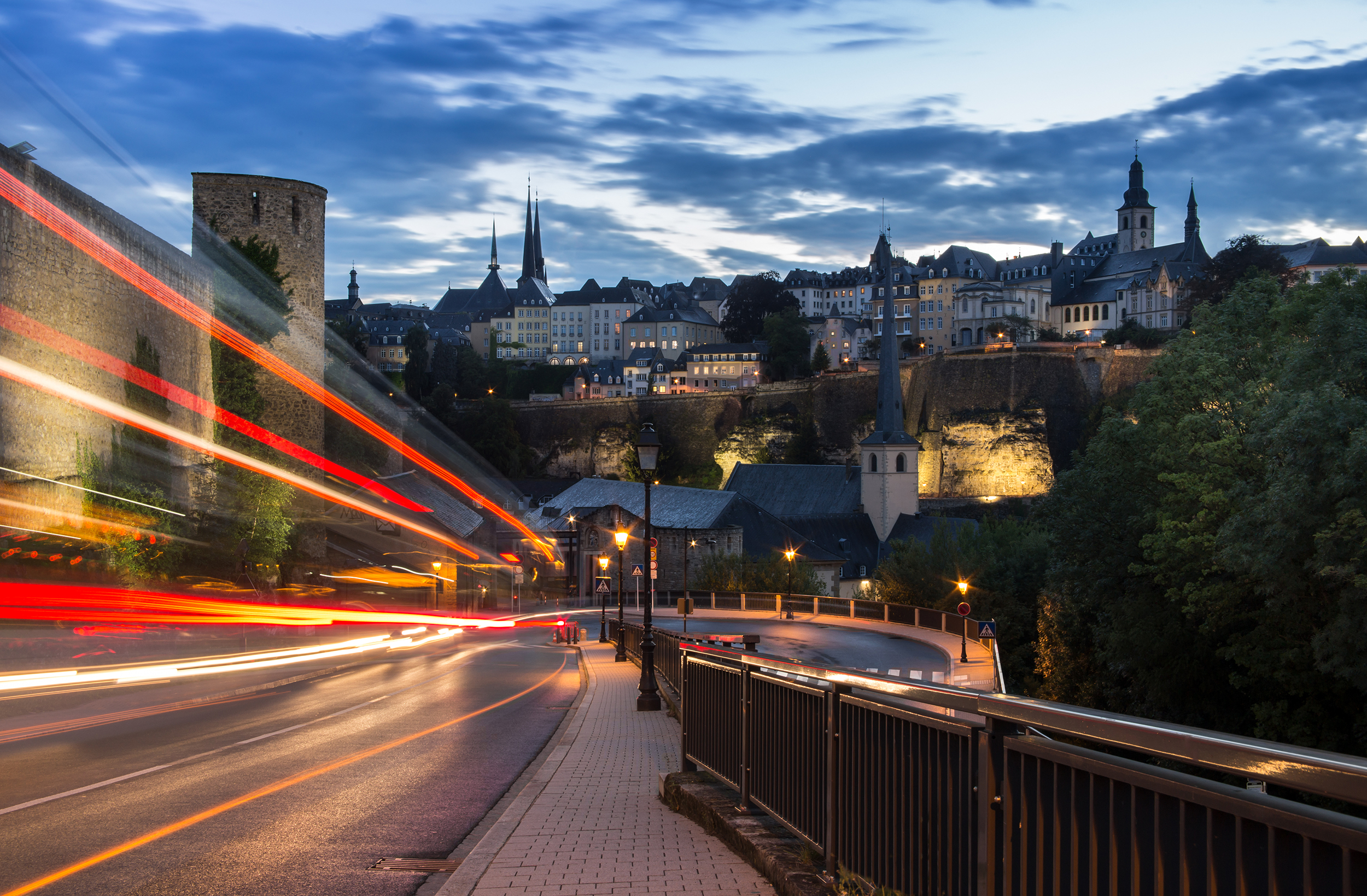 Luxembourg at night